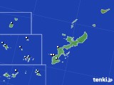 2018年10月12日の沖縄県のアメダス(降水量)