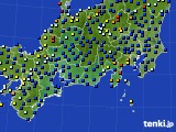 東海地方のアメダス実況(日照時間)(2018年10月12日)