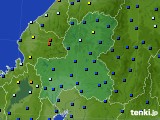 岐阜県のアメダス実況(日照時間)(2018年10月12日)