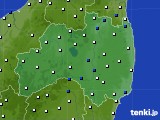 2018年10月12日の福島県のアメダス(風向・風速)