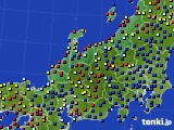 北陸地方のアメダス実況(日照時間)(2018年10月13日)