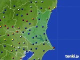 2018年10月14日の茨城県のアメダス(日照時間)