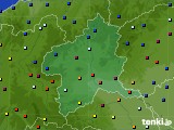 群馬県のアメダス実況(日照時間)(2018年10月14日)