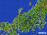 北陸地方のアメダス実況(日照時間)(2018年10月16日)