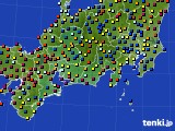 東海地方のアメダス実況(日照時間)(2018年10月18日)