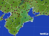 2018年10月18日の三重県のアメダス(日照時間)