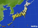 アメダス実況(気温)(2018年10月18日)