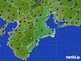 2018年10月19日の三重県のアメダス(日照時間)