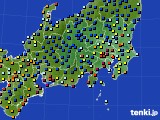 関東・甲信地方のアメダス実況(日照時間)(2018年10月20日)