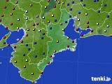 三重県のアメダス実況(日照時間)(2018年10月20日)