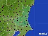 2018年10月25日の茨城県のアメダス(日照時間)