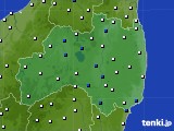 2018年10月25日の福島県のアメダス(風向・風速)