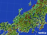 2018年10月26日の北陸地方のアメダス(日照時間)