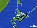 北海道地方のアメダス実況(降水量)(2018年10月27日)