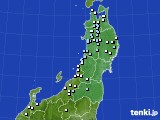 東北地方のアメダス実況(降水量)(2018年10月27日)