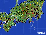 東海地方のアメダス実況(日照時間)(2018年10月27日)