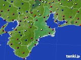 2018年10月27日の三重県のアメダス(日照時間)