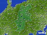 長野県のアメダス実況(風向・風速)(2018年10月28日)