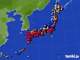 2018年10月29日のアメダス(日照時間)