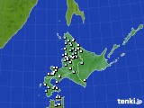 2018年10月30日の北海道地方のアメダス(降水量)