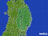 2018年10月30日の岩手県のアメダス(風向・風速)