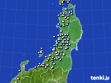 東北地方のアメダス実況(降水量)(2018年10月31日)