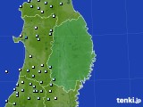 2018年10月31日の岩手県のアメダス(降水量)