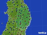 2018年10月31日の岩手県のアメダス(日照時間)