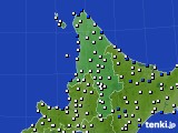 道北のアメダス実況(風向・風速)(2018年10月31日)