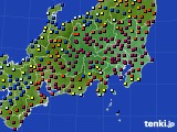 関東・甲信地方のアメダス実況(日照時間)(2018年11月01日)