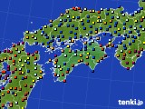 四国地方のアメダス実況(日照時間)(2018年11月01日)