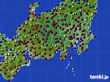 関東・甲信地方のアメダス実況(日照時間)(2018年11月02日)