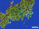 2018年11月03日の関東・甲信地方のアメダス(日照時間)