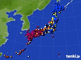 アメダス実況(日照時間)(2018年11月05日)