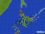 2018年11月07日の北海道地方のアメダス(日照時間)