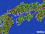 四国地方のアメダス実況(日照時間)(2018年11月07日)