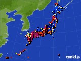 アメダス実況(日照時間)(2018年11月07日)