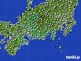 東海地方のアメダス実況(風向・風速)(2018年11月07日)