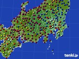 関東・甲信地方のアメダス実況(日照時間)(2018年11月08日)