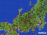 2018年11月08日の北陸地方のアメダス(日照時間)