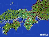 近畿地方のアメダス実況(日照時間)(2018年11月08日)