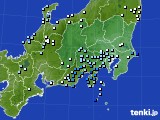 関東・甲信地方のアメダス実況(降水量)(2018年11月09日)