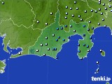 静岡県のアメダス実況(降水量)(2018年11月09日)