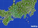 東海地方のアメダス実況(風向・風速)(2018年11月09日)