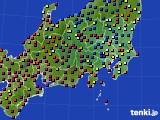 関東・甲信地方のアメダス実況(日照時間)(2018年11月10日)