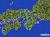 近畿地方のアメダス実況(日照時間)(2018年11月10日)