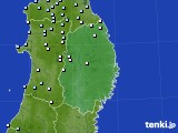 岩手県のアメダス実況(降水量)(2018年11月12日)