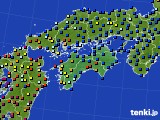 四国地方のアメダス実況(日照時間)(2018年11月13日)