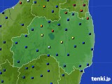 福島県のアメダス実況(日照時間)(2018年11月13日)