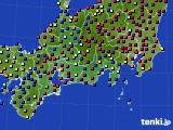 東海地方のアメダス実況(日照時間)(2018年11月14日)